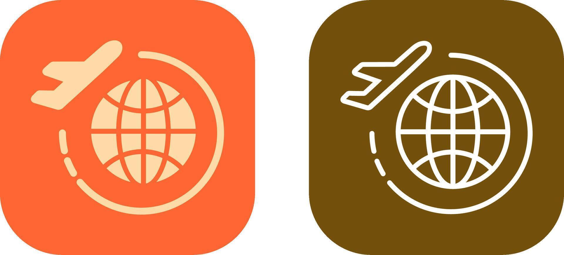 World Tour Icon Design vector