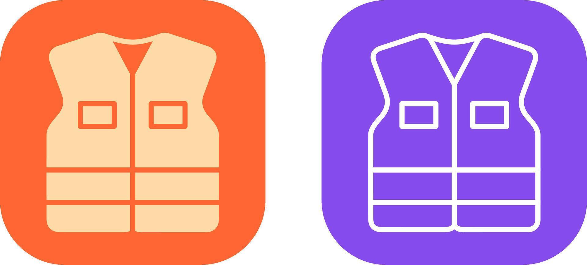Life Jacket Icon Design vector