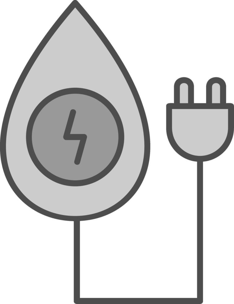 Water Energy Fillay Icon vector