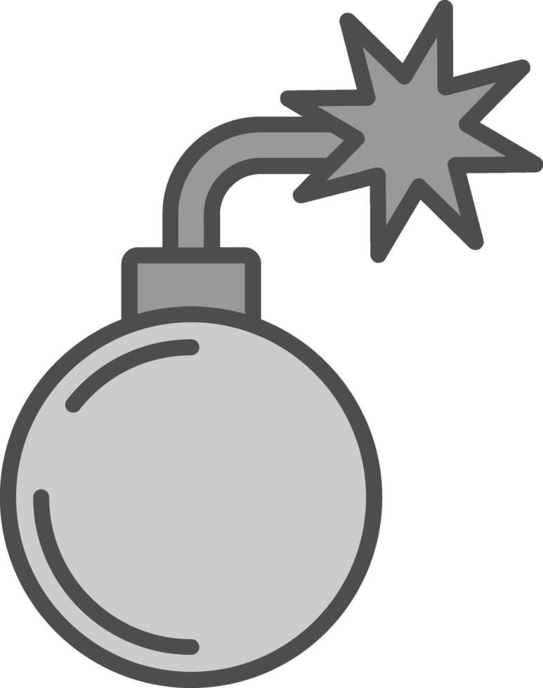 bomba relleno icono vector