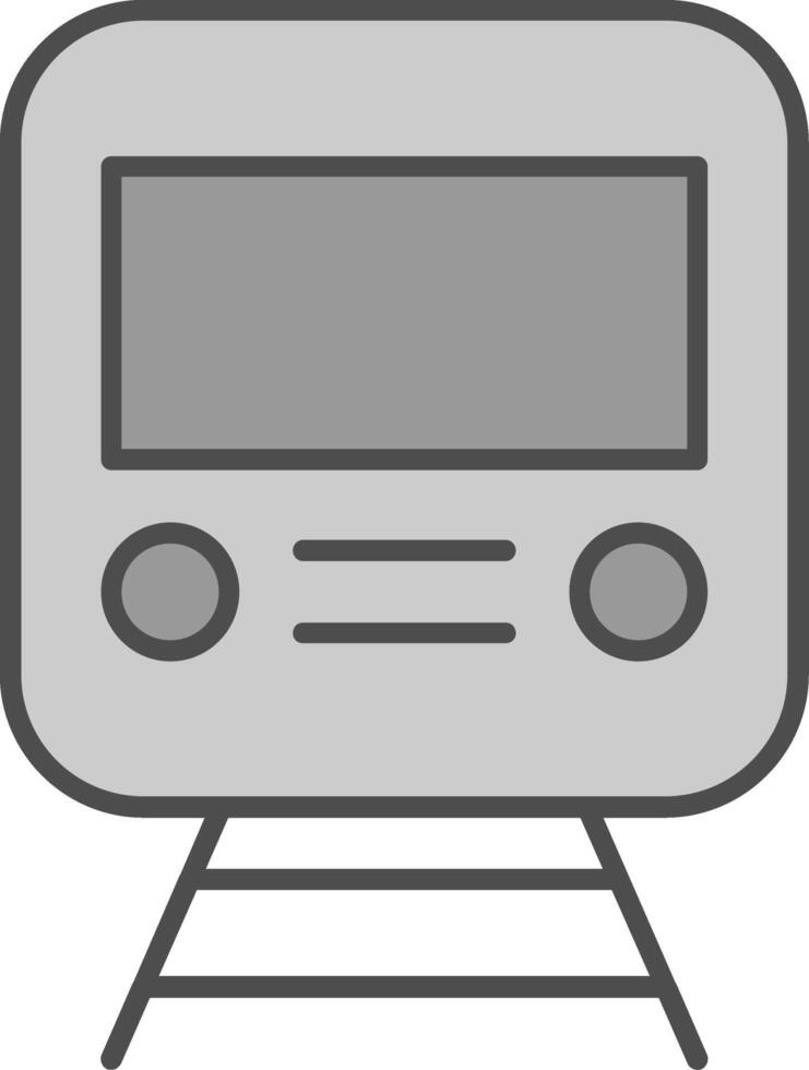 Rail Fillay Icon vector