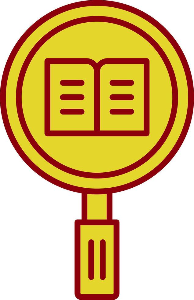 Research Line Two Color Icon vector