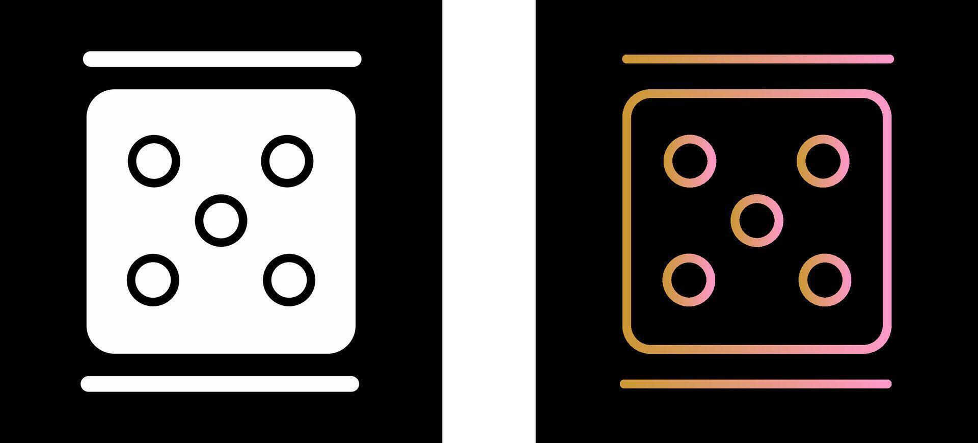 Dice Icon Design vector