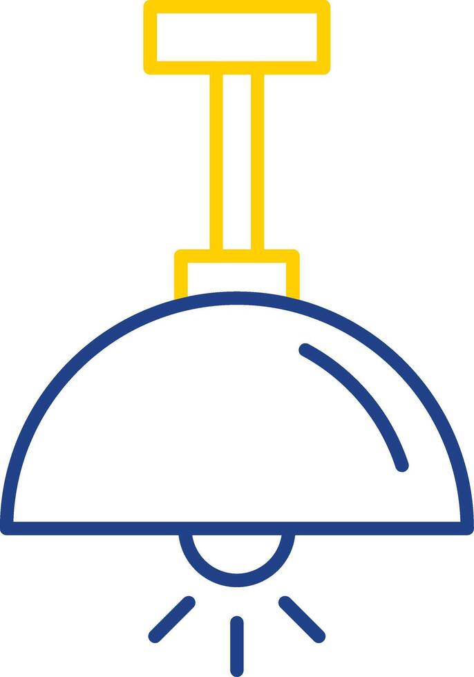 Chandelier Line Two Color Icon vector