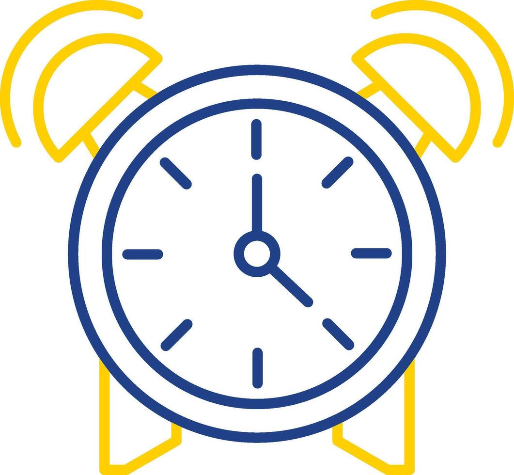 Alarm Line Two Color Icon vector