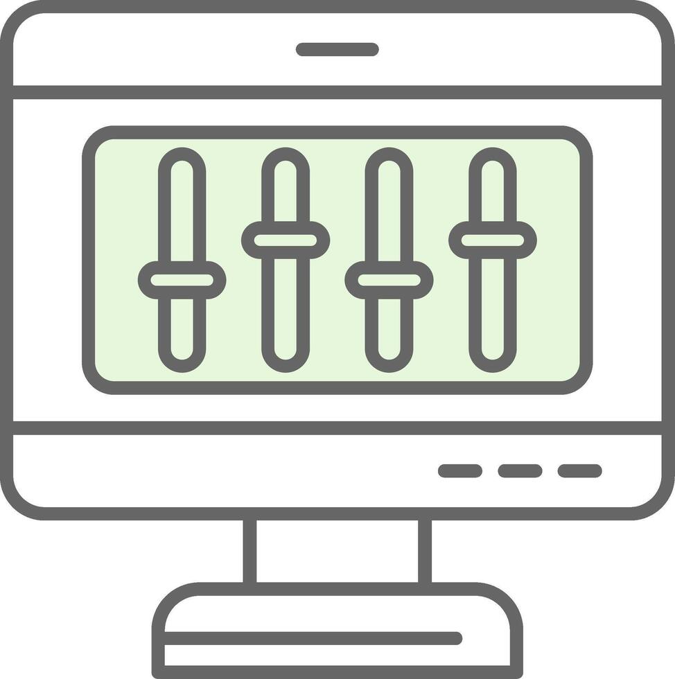 Control Fillay Icon vector