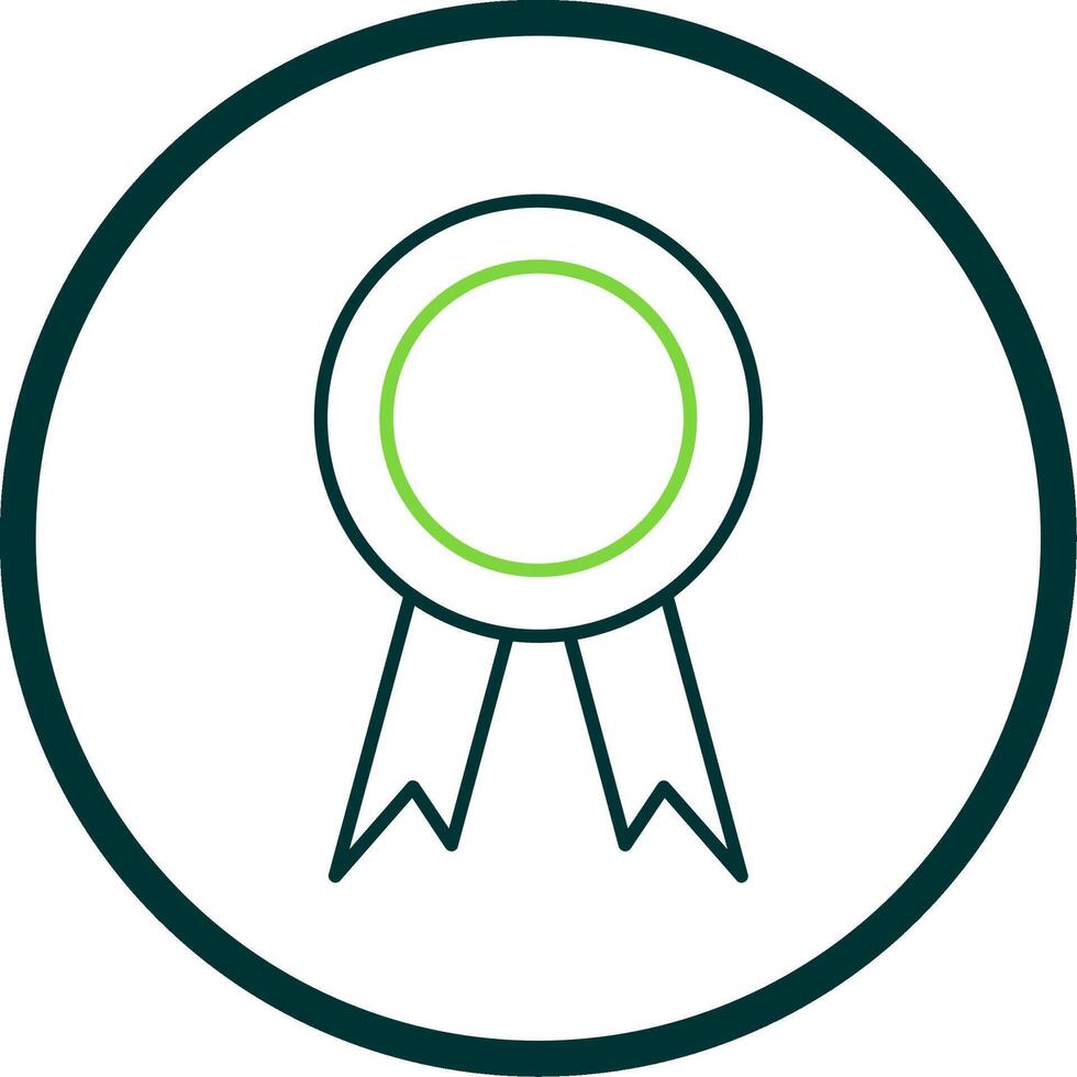 Award Line Circle Icon vector