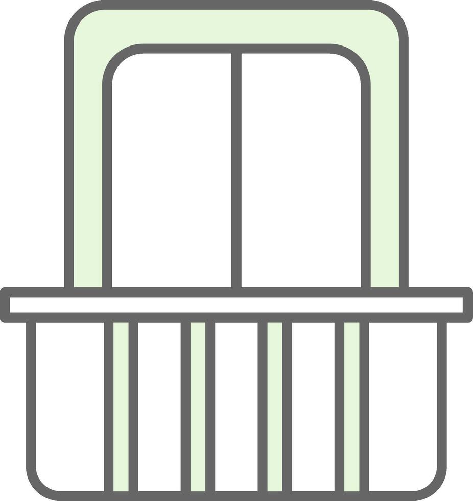 Balcony Fillay Icon vector