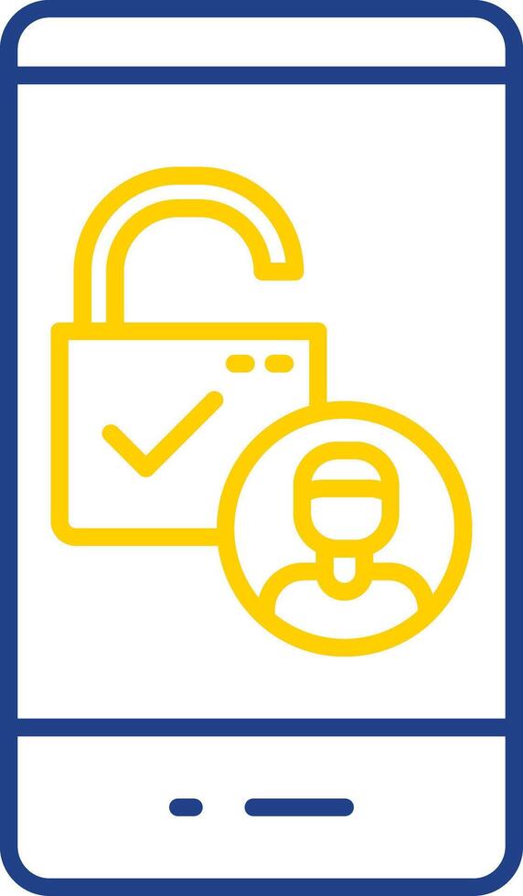 Access Line Two Color Icon vector
