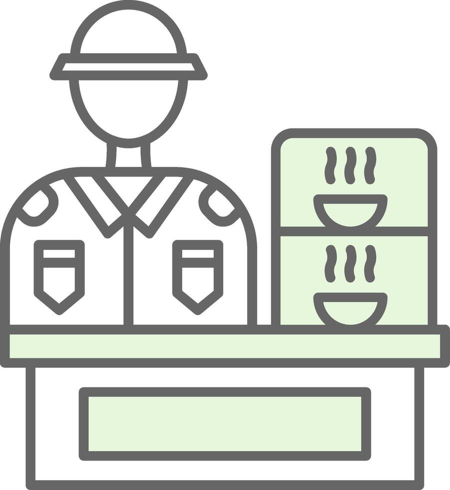 Canteen Fillay Icon vector
