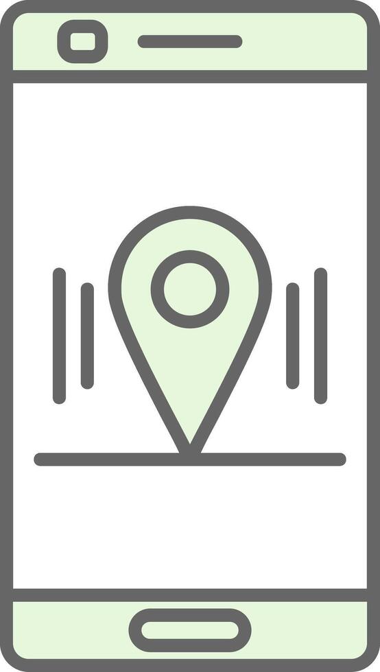 Location Fillay Icon vector