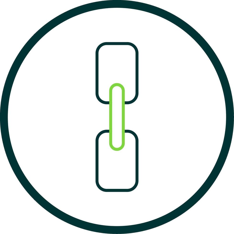 Chain Line Circle Icon vector