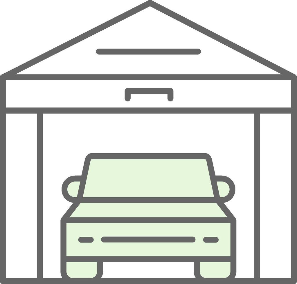 Garage Fillay Icon vector