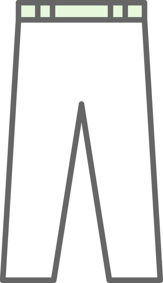 Trousers Fillay Icon vector