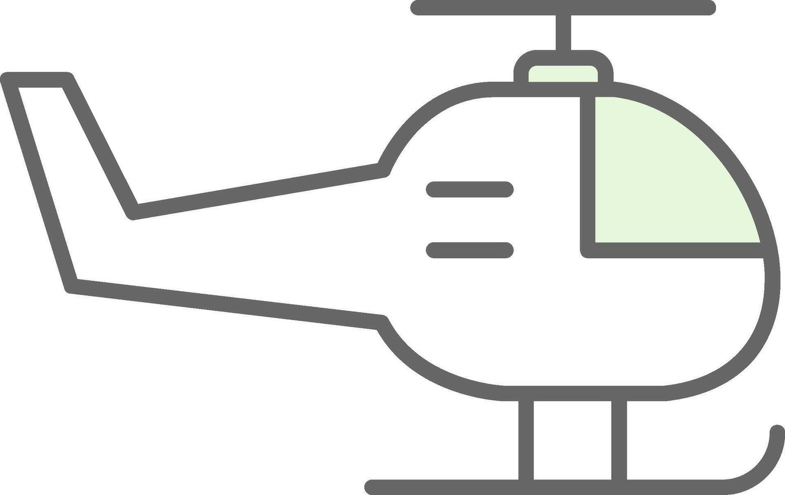 Helicopter Fillay Icon vector