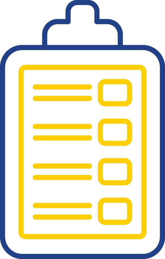 Task Line Two Color Icon vector