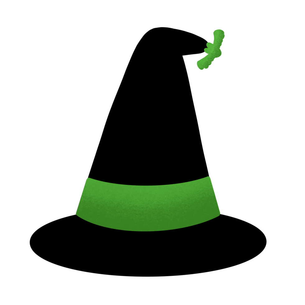 Halloween Witch Hat Cartoon illustration For Halloween Festival Decoration png