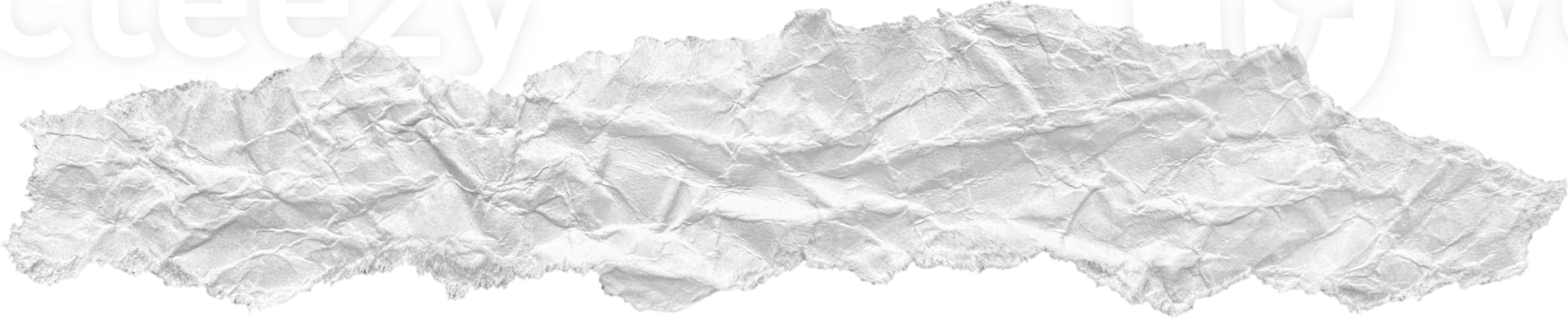 branco rasgado amassado papel peça png