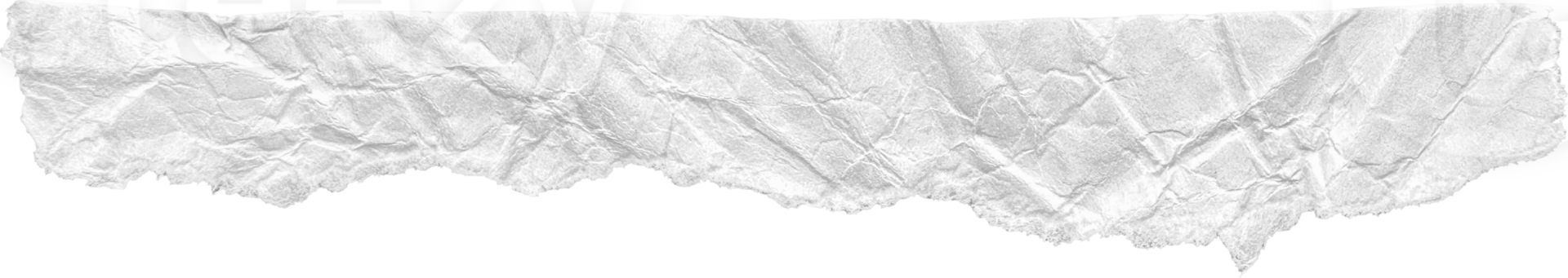 White Ripped Crumpled Paper Piece png
