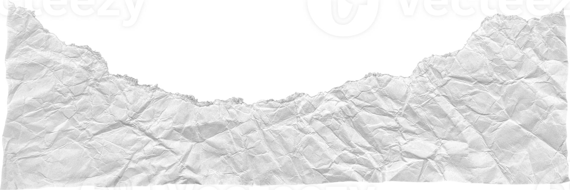 blanc déchiré froissé papier pièce png