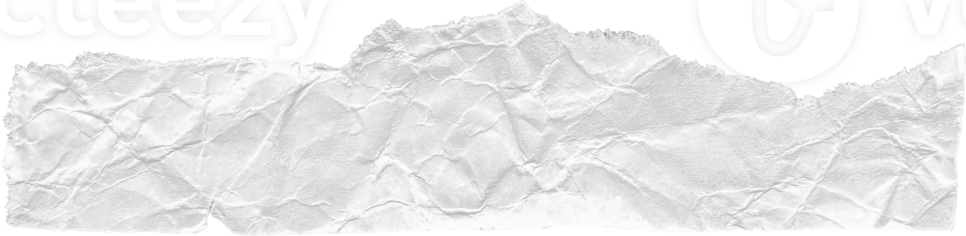 wit gescheurd verfrommeld papier stuk png