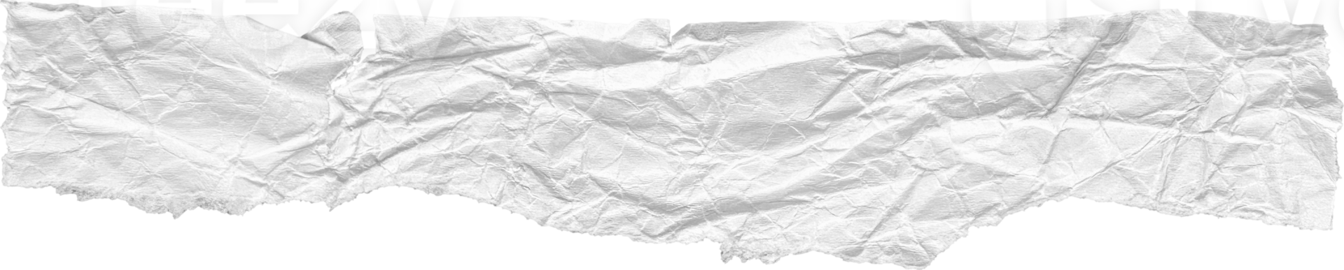 White Ripped Crumpled Paper Piece png