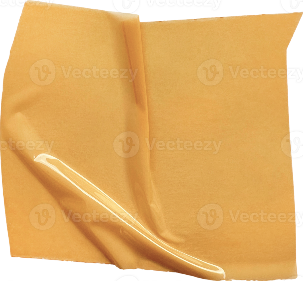 Orange Textured Packaging Torn Tape png