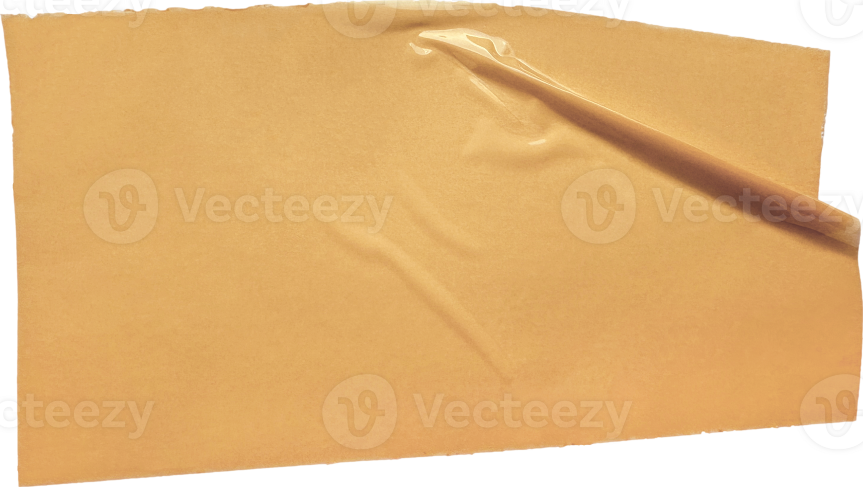Orange Textured Packaging Torn Tape png