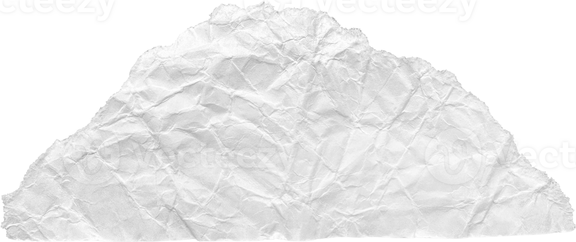 White Ripped Crumpled Paper Piece png