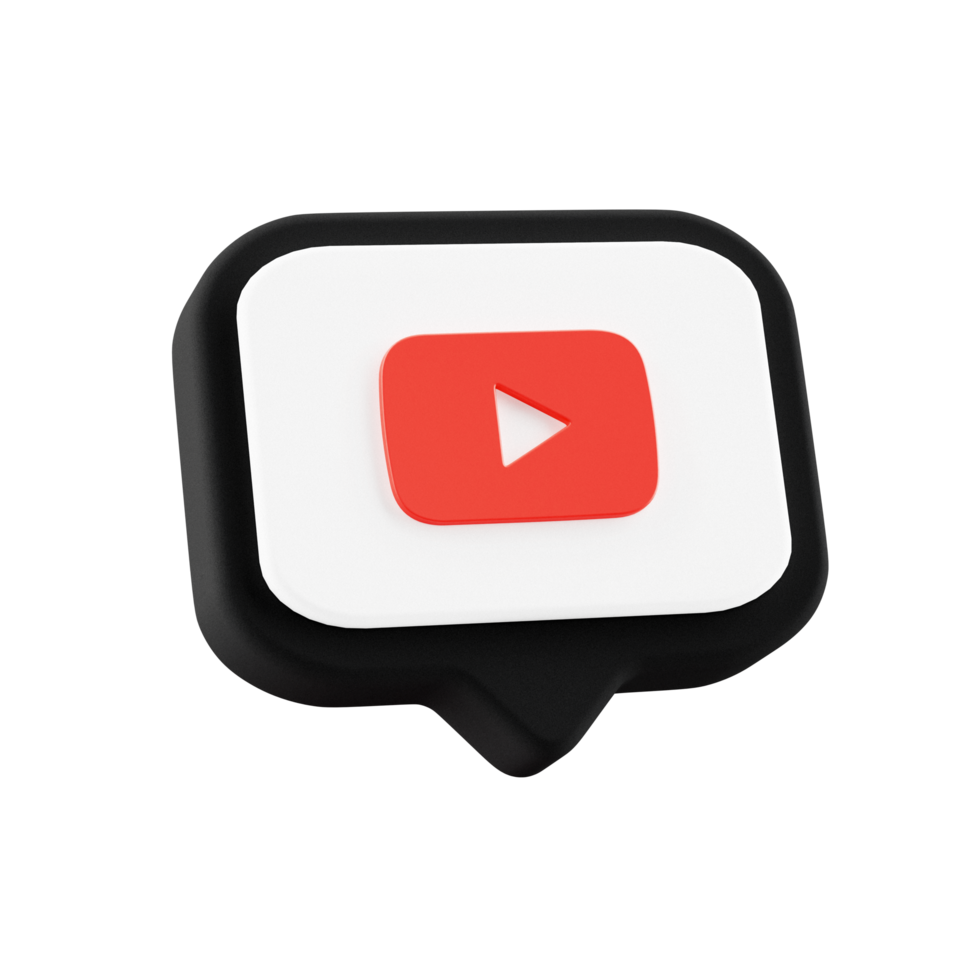 Youtube jugar icono en transparente antecedentes png