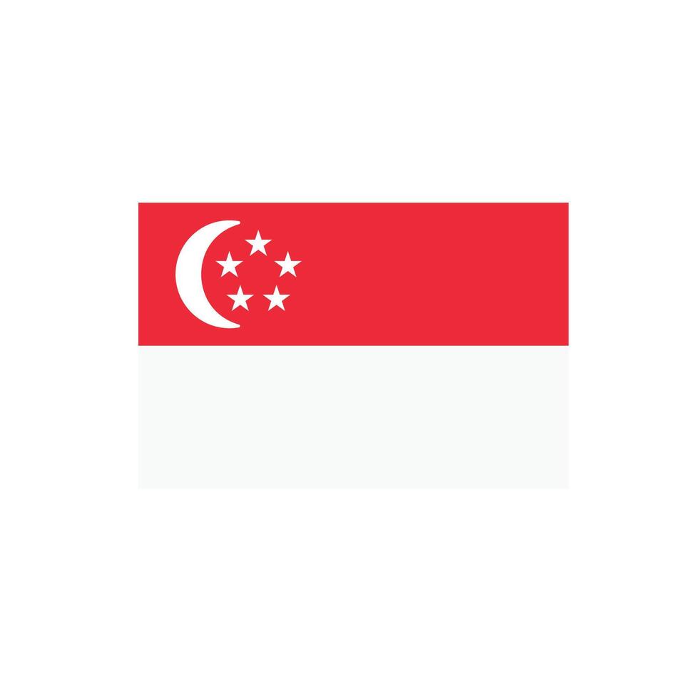 singapore flag icon vector