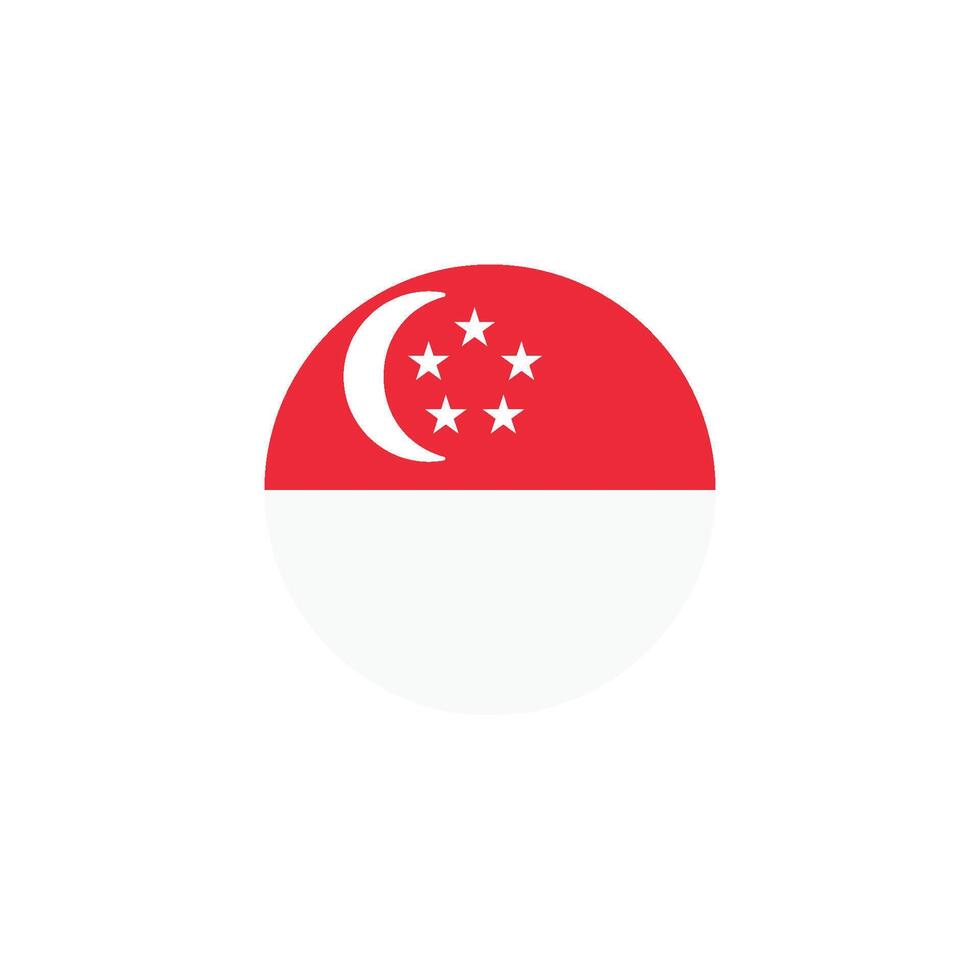 singapore flag icon vector