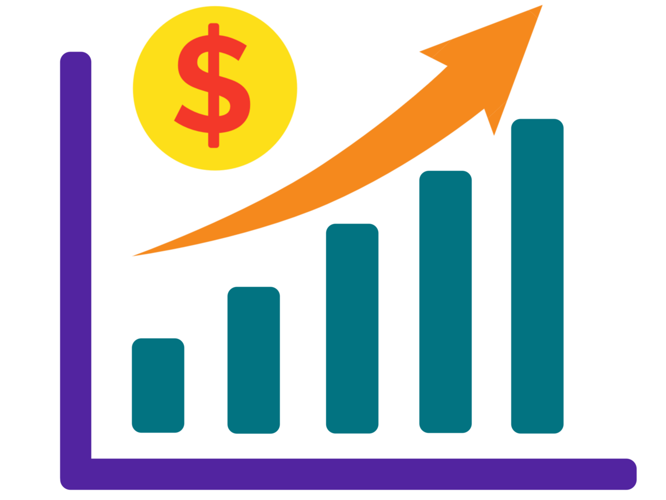 illustrazione in crescita su, analitica risultato di promozione marketing i saldi png