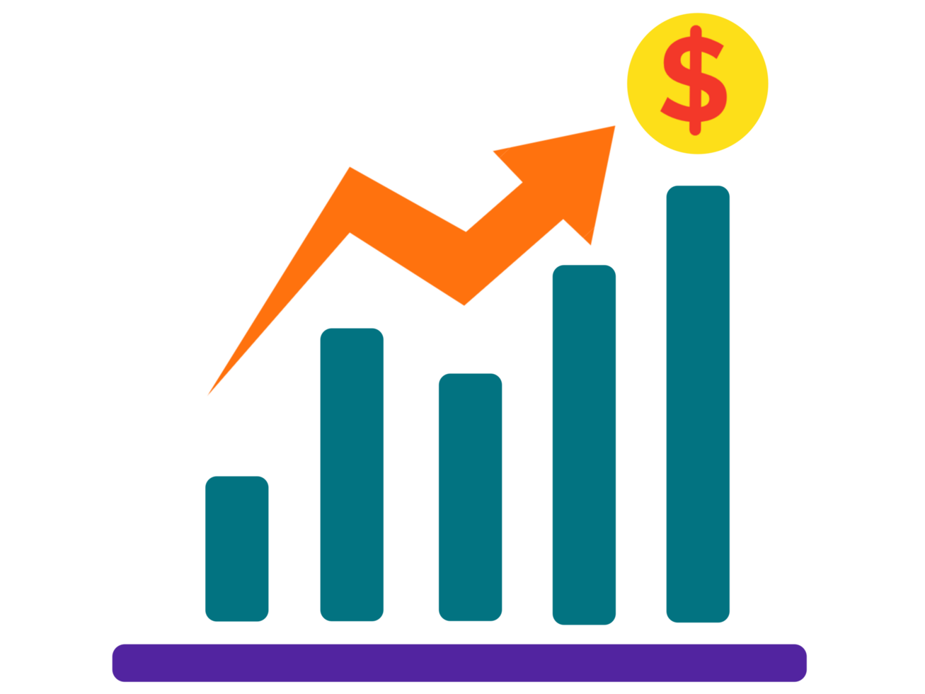 illustration croissance en haut, analytique résultat de promotion commercialisation Ventes png