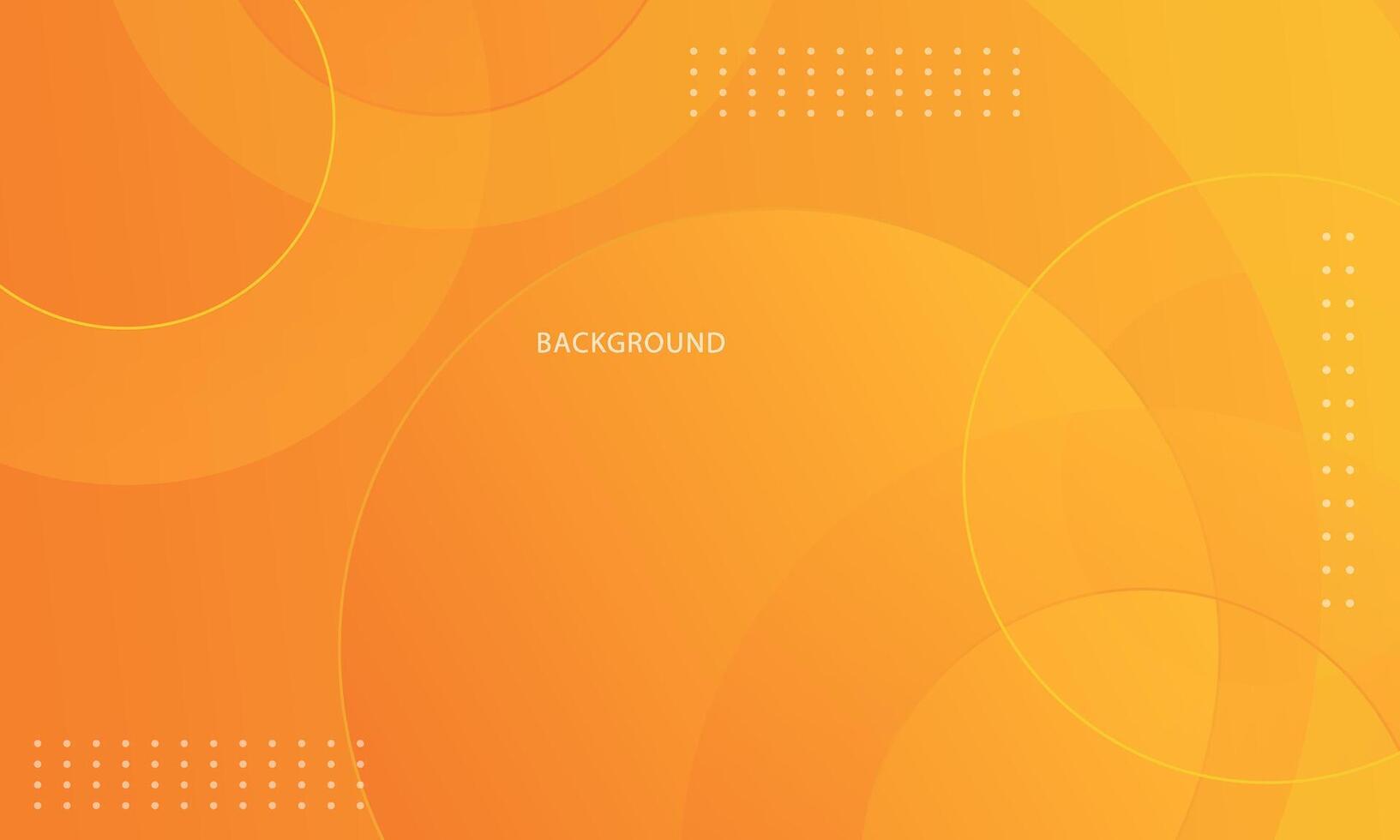 abstract orange background with circular shapes vector