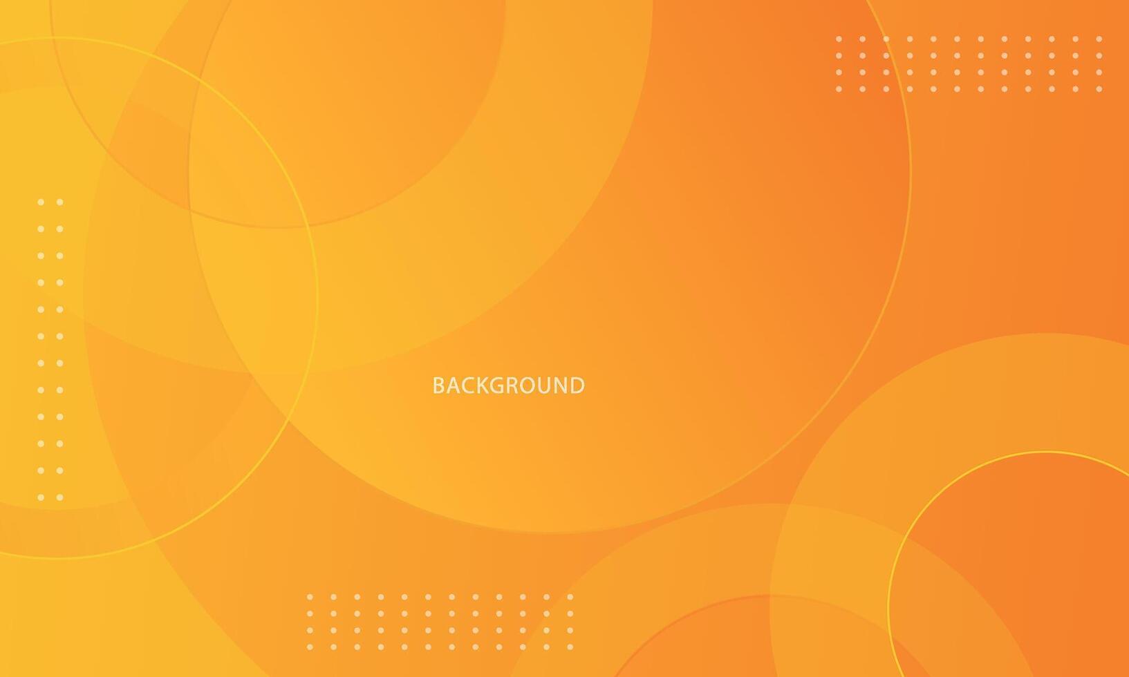 abstract orange background with circular shapes vector