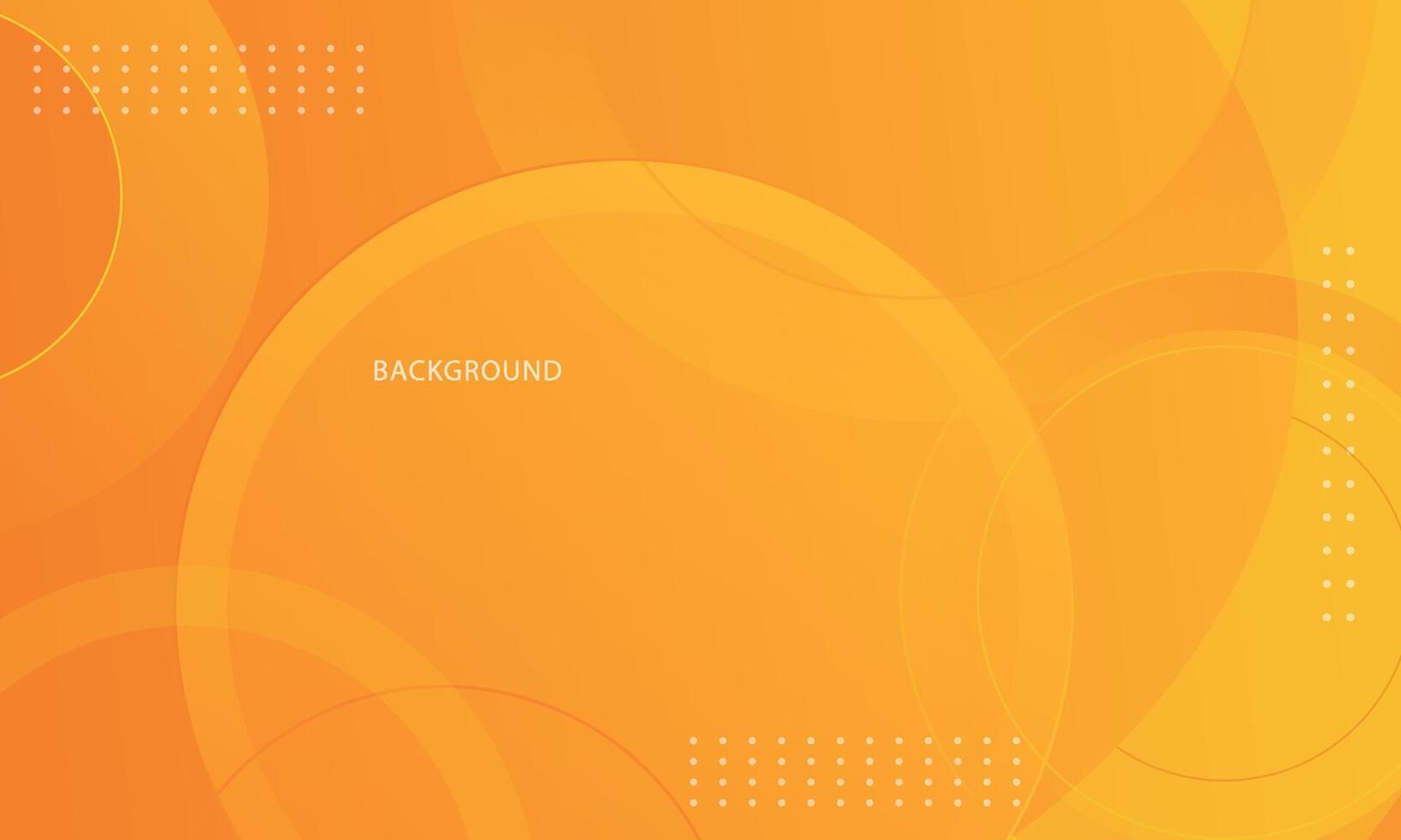 abstract orange background with circular shapes vector