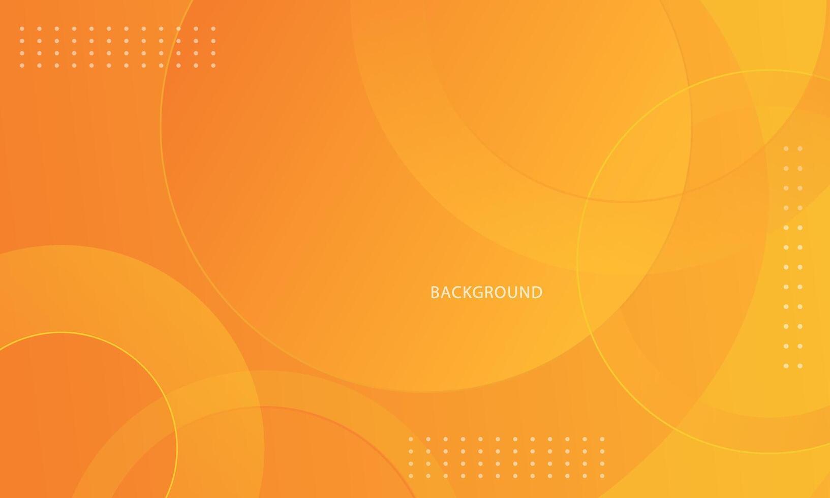 abstract orange background with circular shapes vector