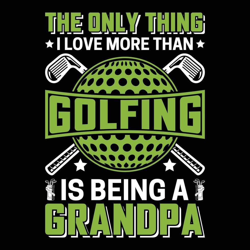 golf citas t camisa diseño vector