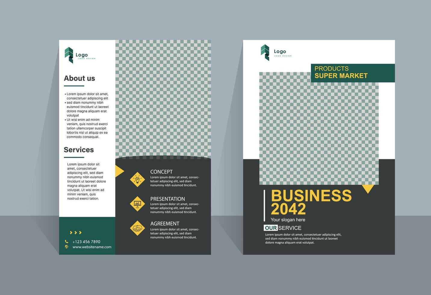 Business Corporate Modern Flyer Design vector