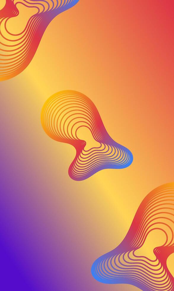 Dinamic wavy line background of illustration vector