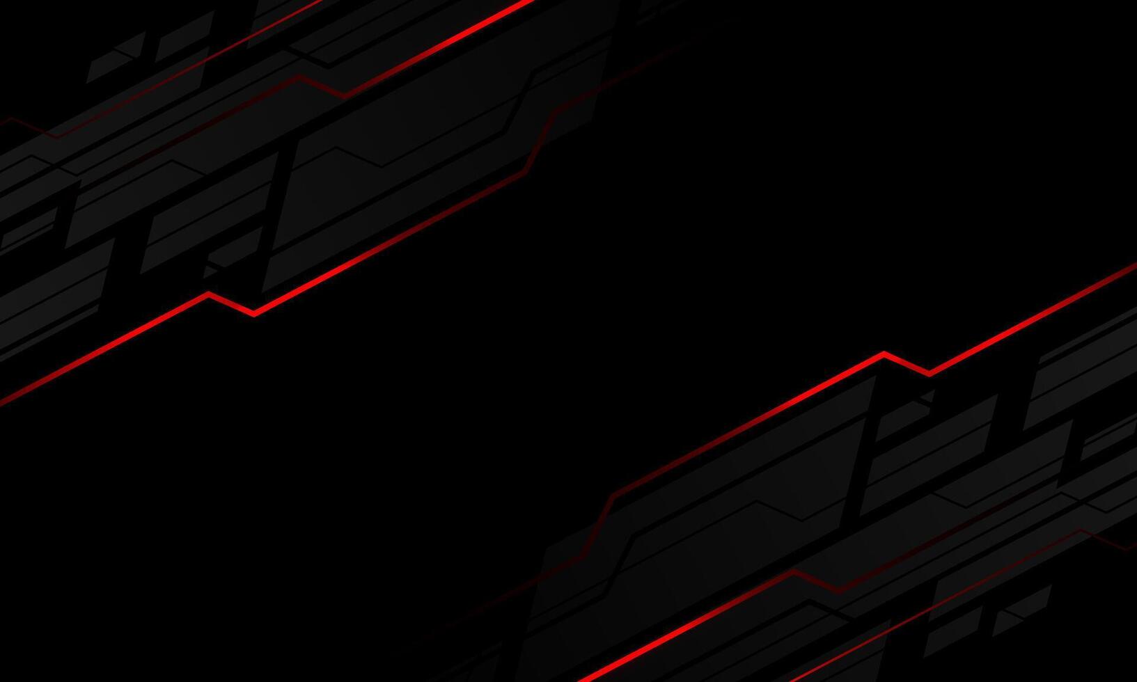 Abstract red black lighr lines circuit grey geometric slash on blank space design modern futuristic technology creative background vector