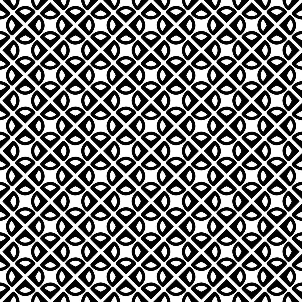 Black and white seamless abstract pattern. Background and backdrop. Grayscale ornamental design. vector