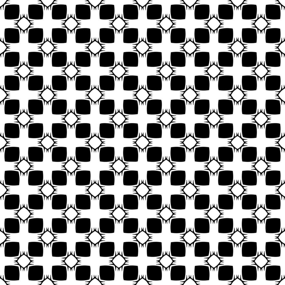 Black and white seamless abstract pattern. Background and backdrop. Grayscale ornamental design. vector