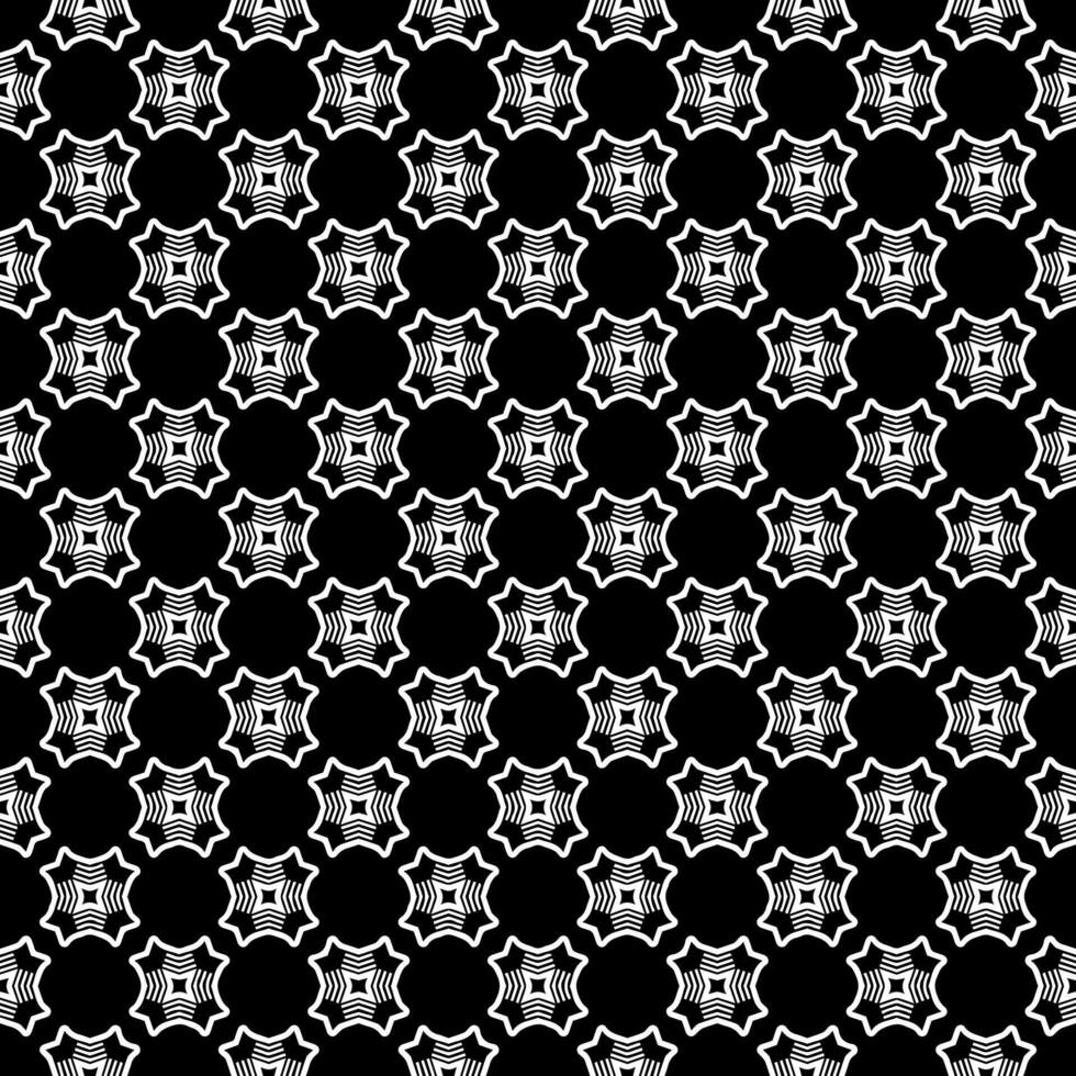 Black and white seamless abstract pattern. Background and backdrop. Grayscale ornamental design. vector