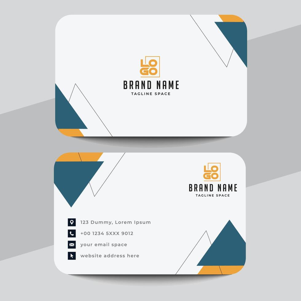 Creative and modern business card template vector