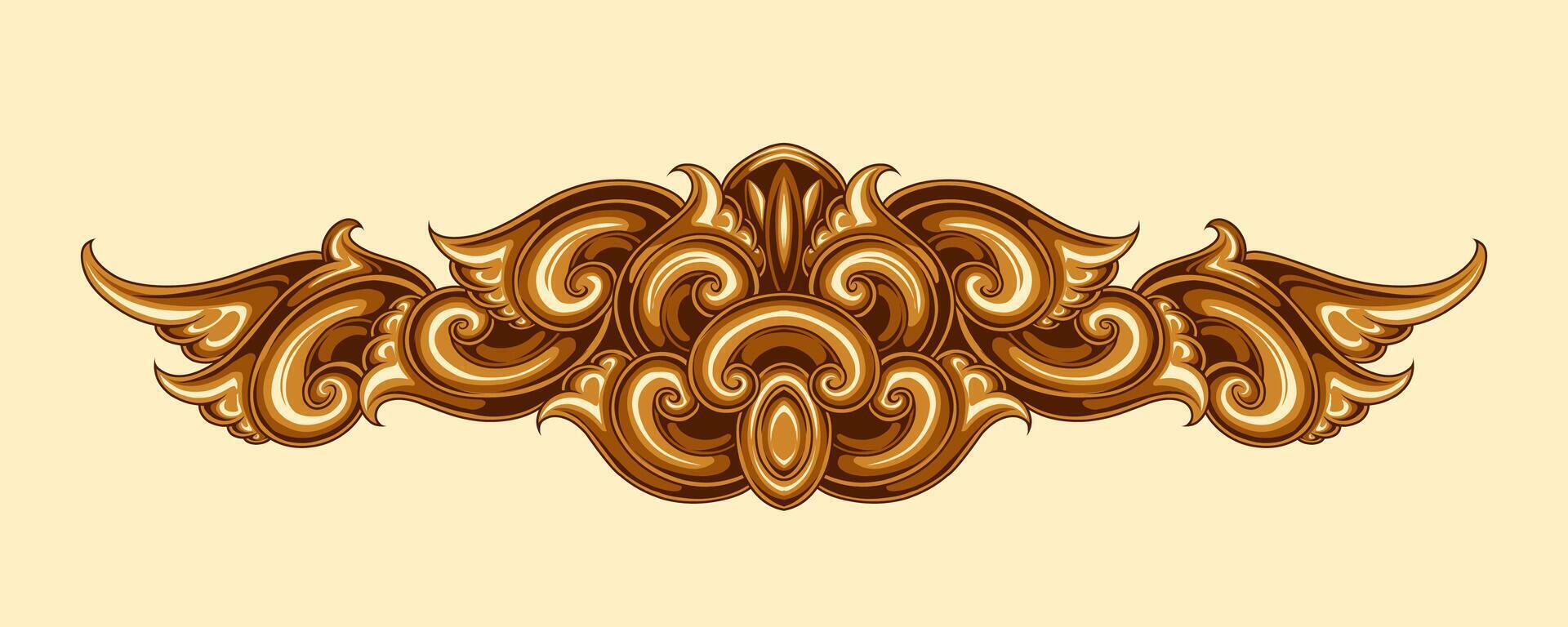 Classic vintage elements ornament frame vector