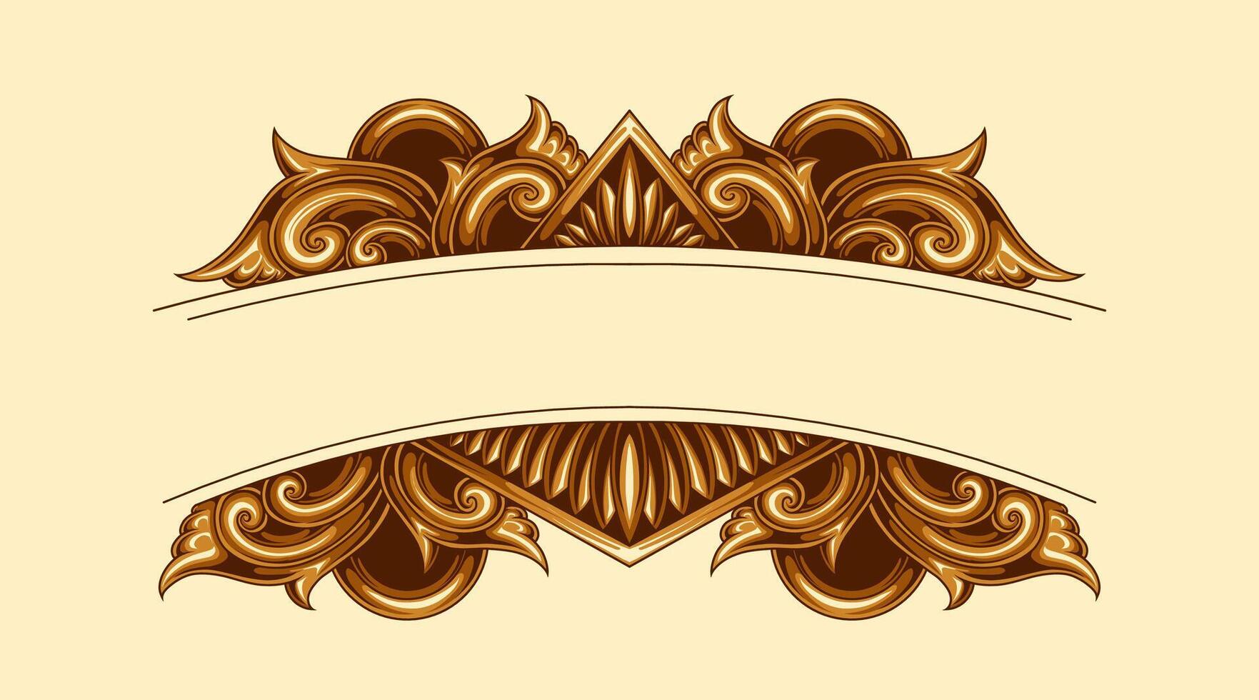 Classic vintage elements ornament frame vector