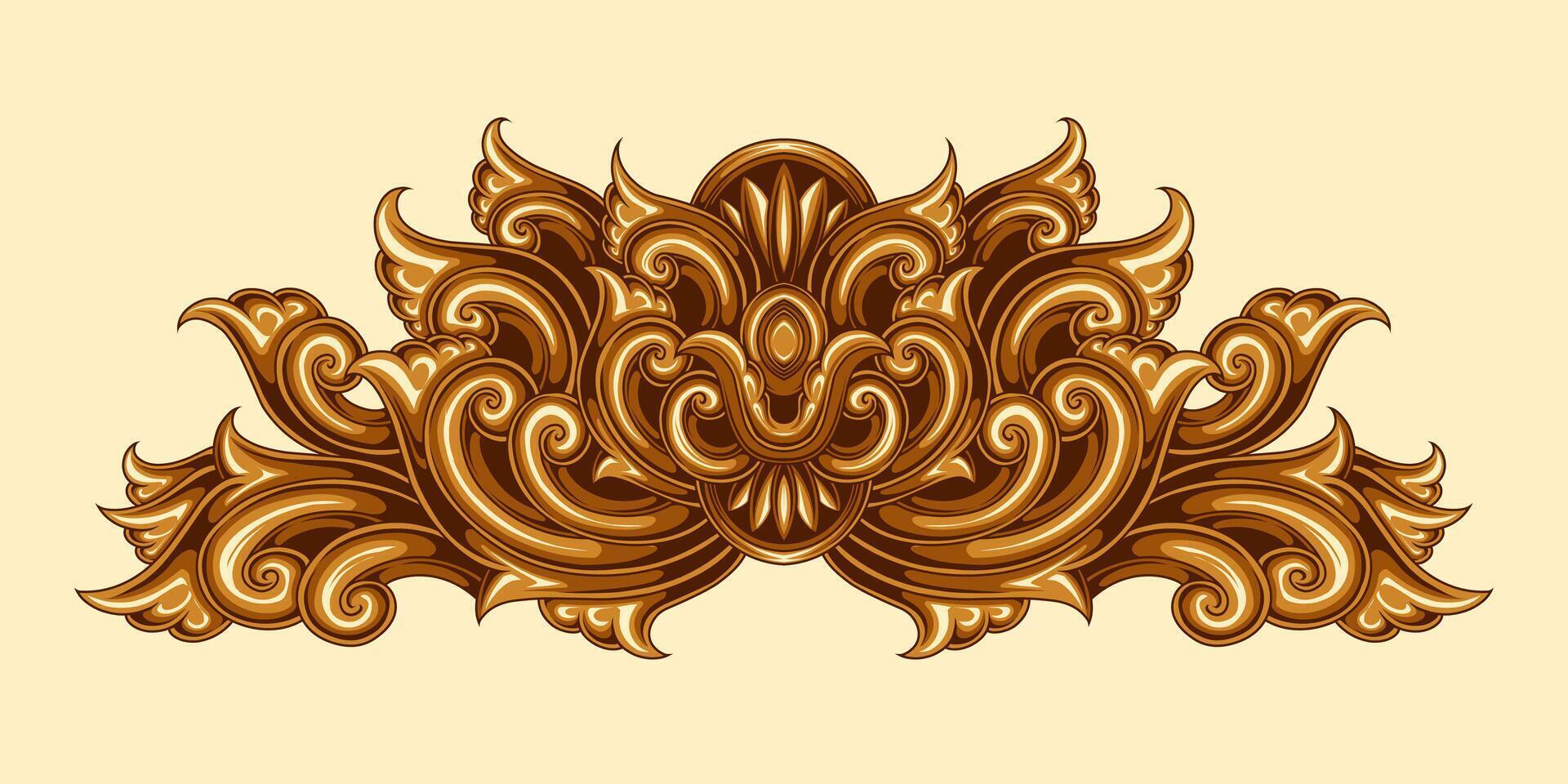 Classic vintage elements ornament frame vector