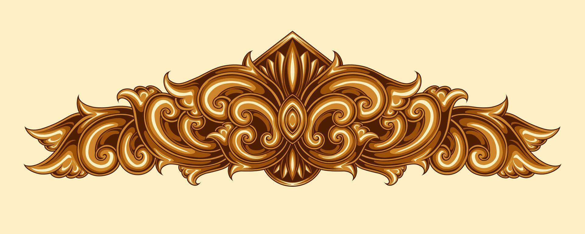 Classic vintage elements ornament frame vector
